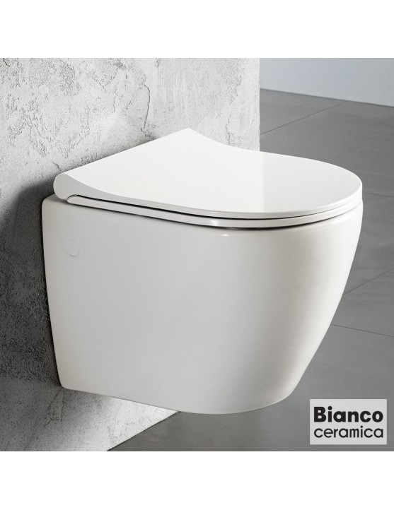  Λεκάνη Λευκή VITO Κρεμαστή / 48 εκ. Bianco Ceramica